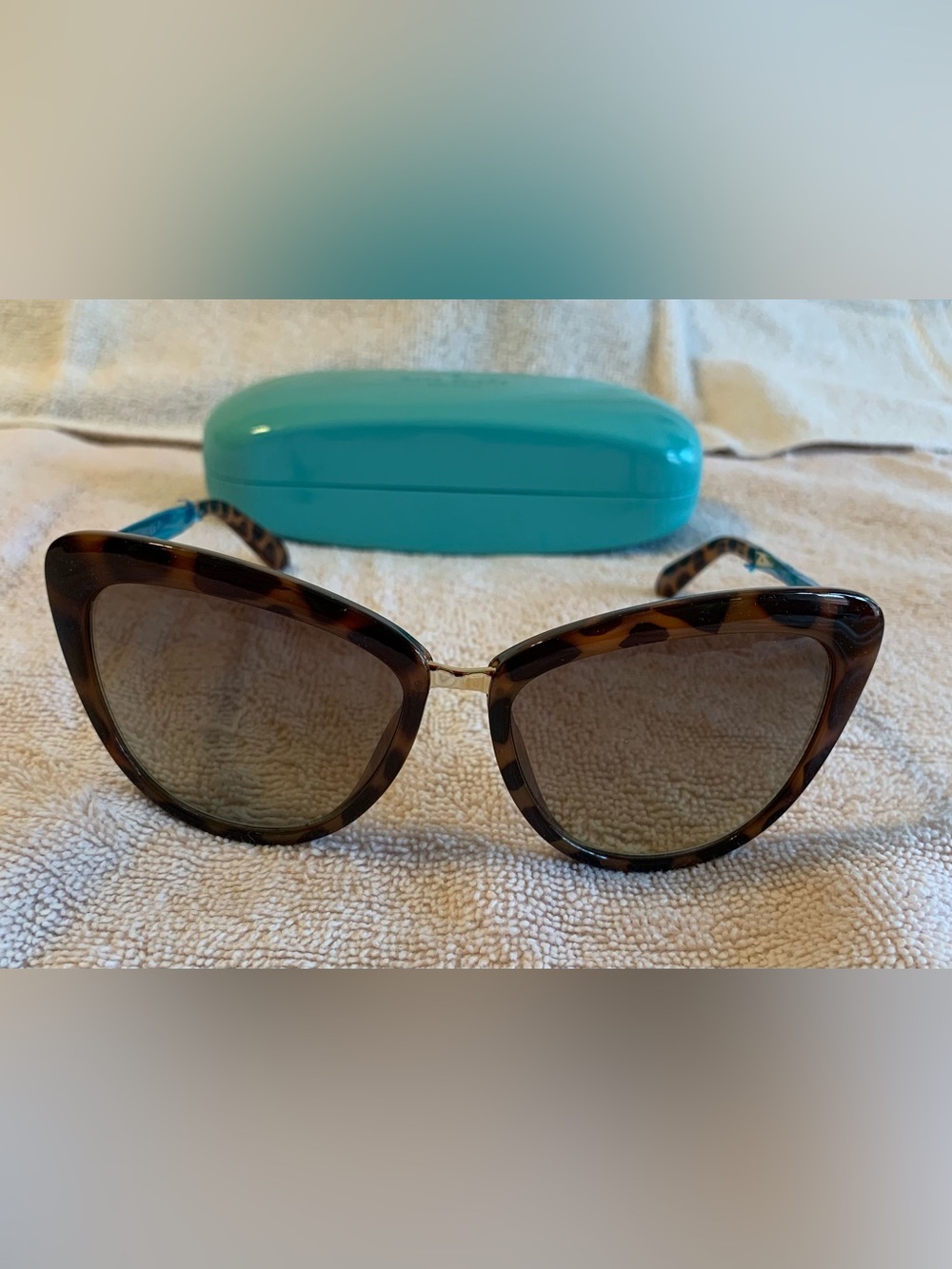 Kate Spade Cissy Tortoiseshell Women’s Sunglasses - Brown Gradient Lenses & Case